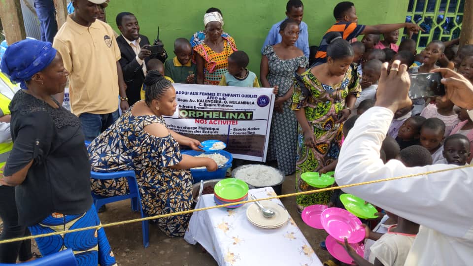 Bukavu : Furaha Toto Safari répond à l’invitation de l’AFEO et apporte son soutien aux femmes et aux enfants vulnérables
