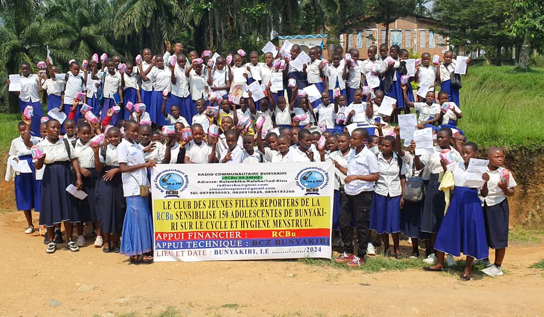 Kalehe : Plus de 630 jeunes filles sont déjà sensibilisées sur l’hygiène menstruelle