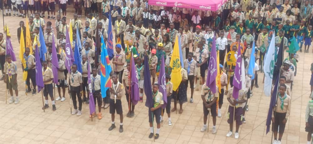 Célébration de la Journée Mondiale du Scoutisme à Bukavu : Un succès retentissant !