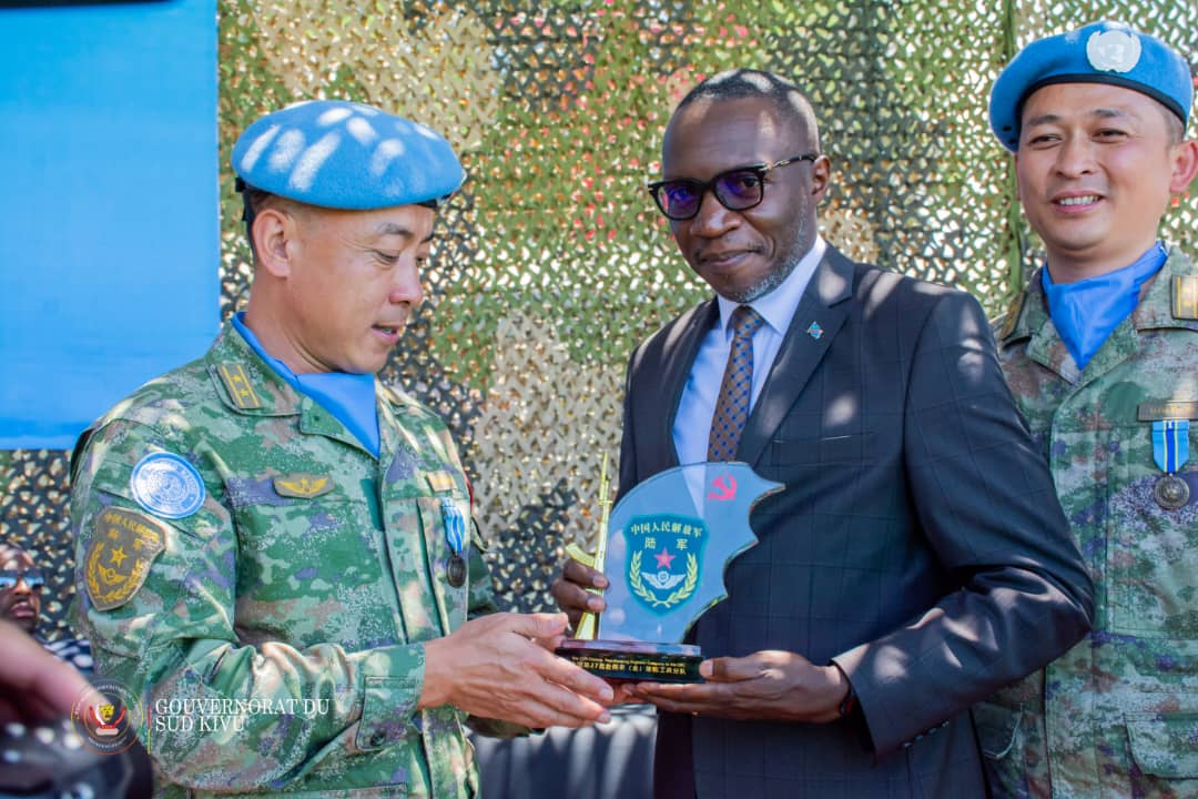 Sud-Kivu : Fin de mission pour 220 Casques Bleus chinois de la MONUSCO